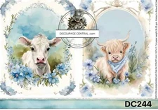 Decoupage Central, Rice Paper, Mixed Media, Crafts, A4, 8.27" x 11.69"