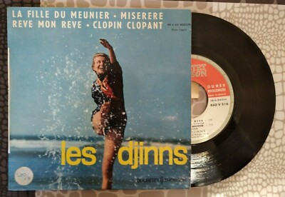 45 Touren '' LES DJINNS - La Fille du Meunier, Miserere, Rêve my dream ...