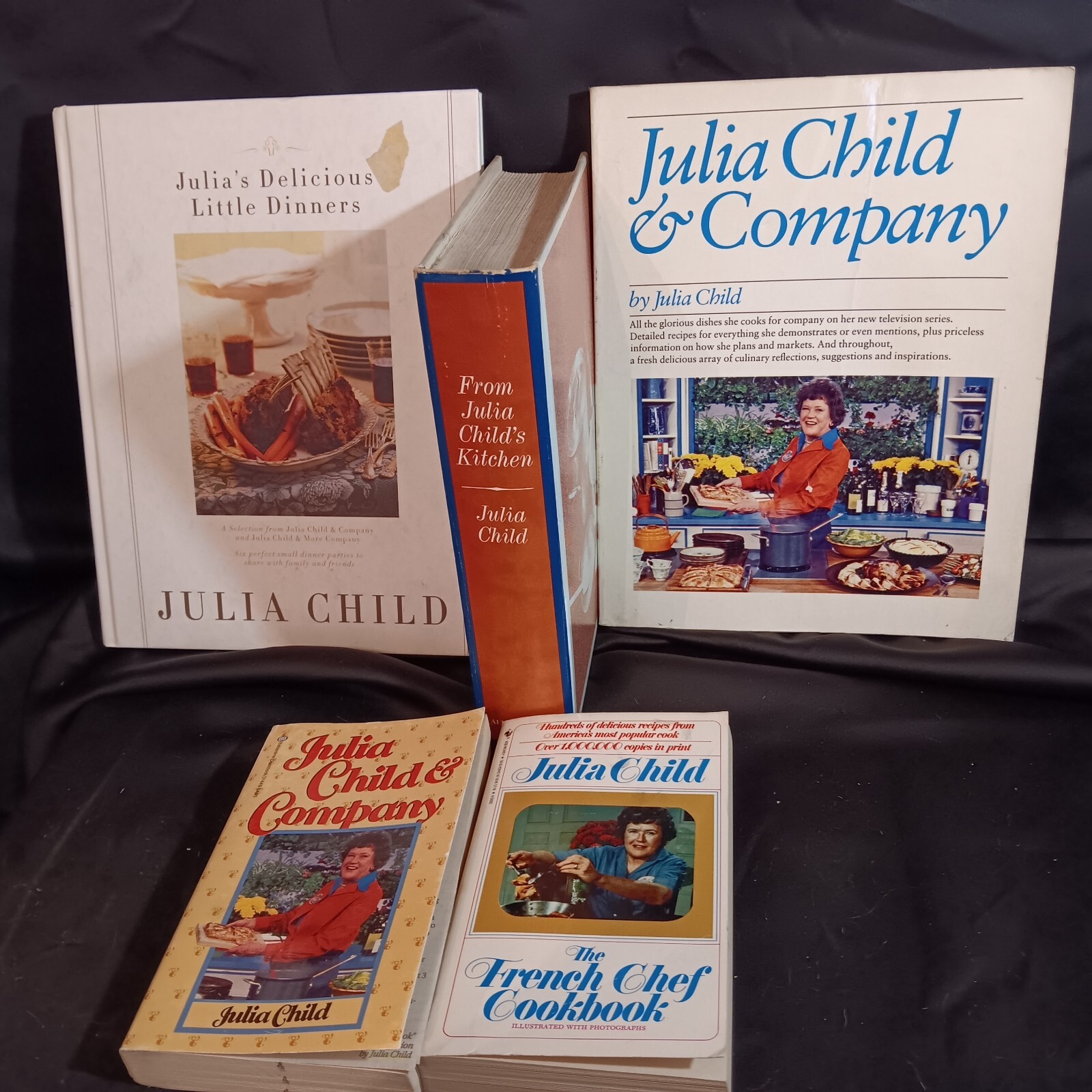 Lot 5 books JULIA CHILD Mastering French Cooking WAY TO Company FROM KITCHEN