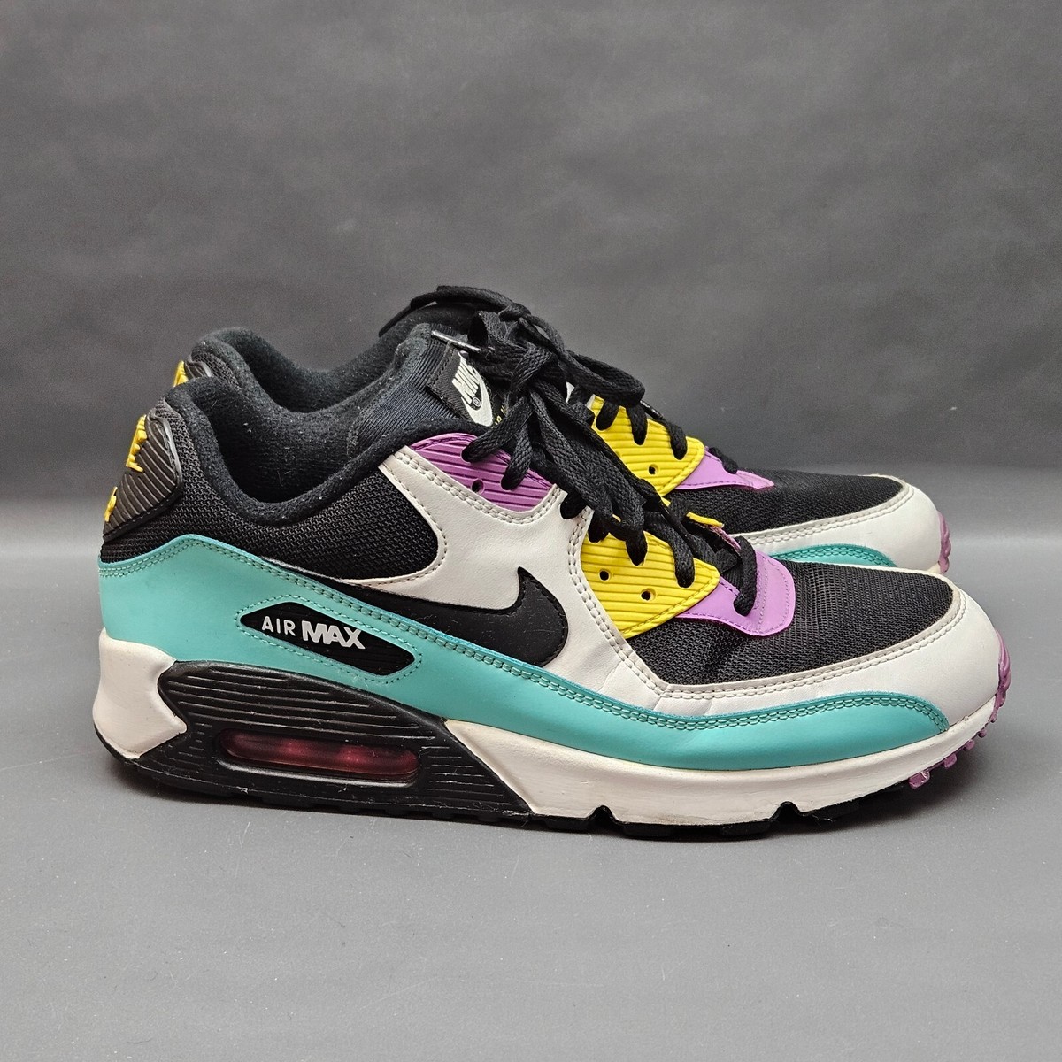 nike air max 90 black bright violet white