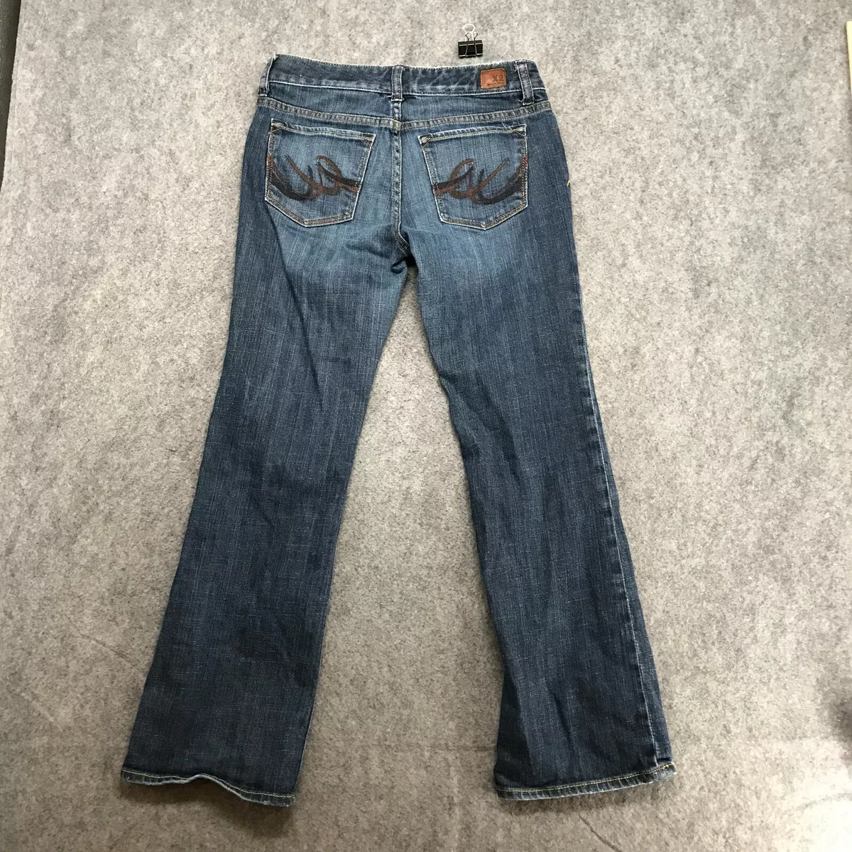 X2 Quality Denim Jeans Womens Size 4 Short Slim W10 Low Rise Boot