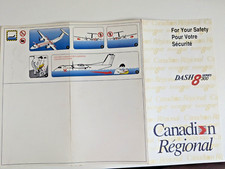 Canadian Regional DASH 8 flight safety card