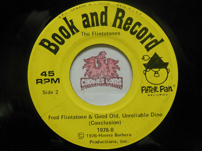 Peter Pan Records #1978: Fred Flintstone & Good Old, Unreliable, 45 RPM G (U1)