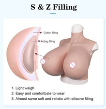 New Process with Bloodshot Design Soft Silicone Breast Forms No-Oil Realistic