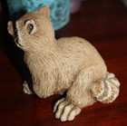 VTG MCM Marty Sculptures Vermont Raccoon figurine - detailed 4" Human Hand/Feet! — photo 5