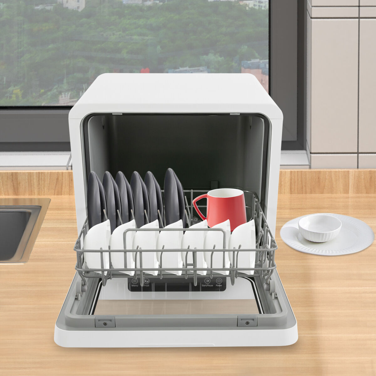 Countertop Dishwasher, Compact Dishwasher, Mini Dishwasher