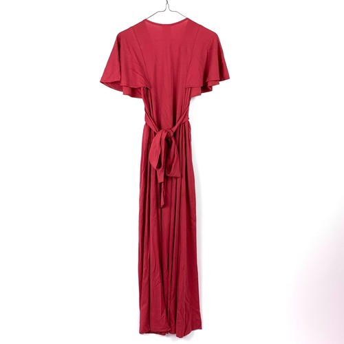 Vestido Largo Vintage Jody T of California Fluido Boho Salmón Manga Acampanada Talla 7 - Imagen 9 de 11