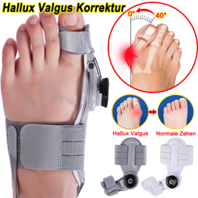 Hallux Valgus Korrektur Schiene Zehenspreizer Ballenschutz Verstellbare Bandage