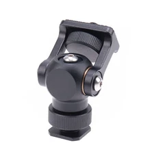 Swivel and Tilt Adjustable Monitor Mount Holder 1/4" Hot Shoe Bracket Adapter
