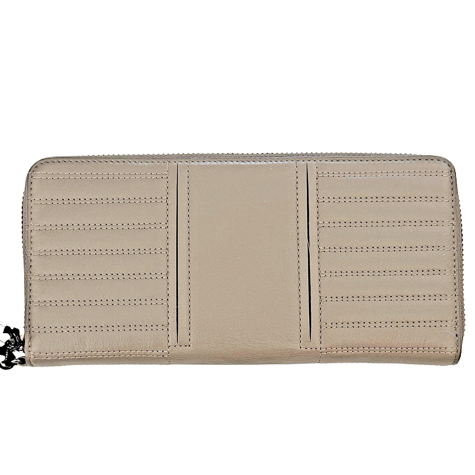 Botkier WINTER GREY Leather Zip Around Wristlet Wallet 18F204SAWGR MSRP ...