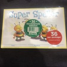 36 Eureka Super Speller Recognition Awards-New In Package