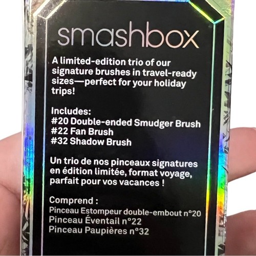 BRANDNEU Smashbox 3 Stück Reise Pinsel Set Fan Smudger Shadow - Bild 2 von 5