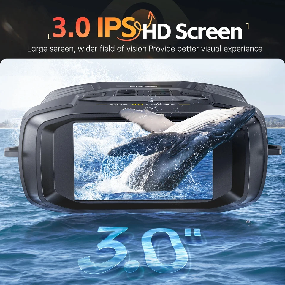 Fnirsi NVS40 IR 4K HD Binoculars NVG 7level 850nm 6X Digital Zoom 300m Day Night - Image 4 of 4