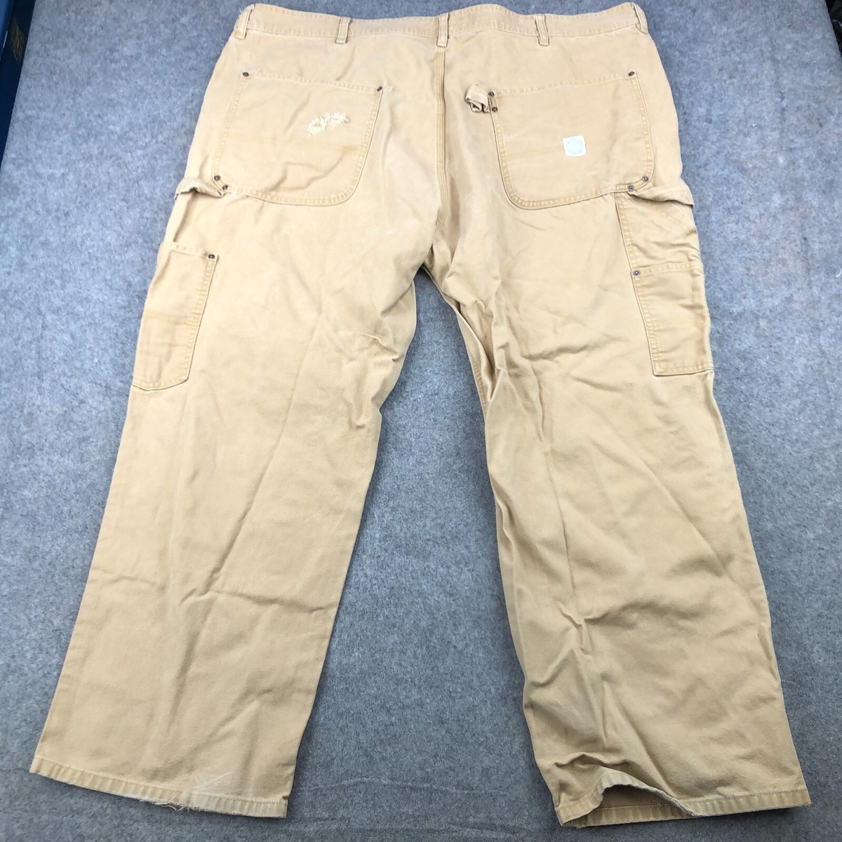Vintage Polo Ralph Lauren Pants Mens 48x30 Beige Double Knee Biker
