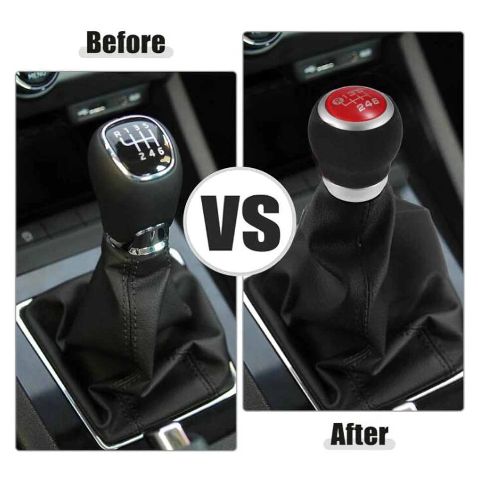 Para Subaru BRZ Toyota 86 SCION FR-S 6 velocidades manual palanca de cambios roja 2013-2020 Foto 2 de 4