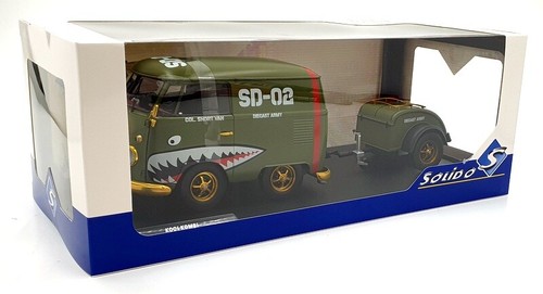 Solido 1/18 Scale Diecast S1810901 VW Kool Kombi Army Fighter 2023 SD-02 Khaki - Picture 5 of 5