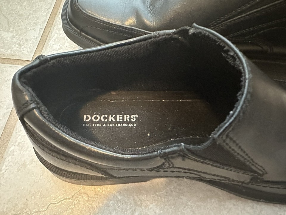 Dockers Mens Edson Business Slipon Loafer Shoes 9033524 Black Mens