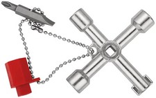 Image of Knipex 00 11 03 Control Cabinet Key Standard Cabinets Shut-Off Systems