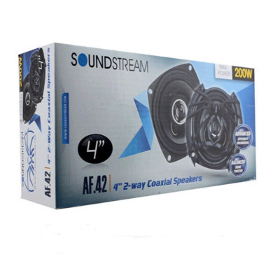 SOUNDSTREAM ARACHNID AF.42 200 WATTS 4'' 2-WAY COAXIAL CAR SPEAKERS WITH COVERS