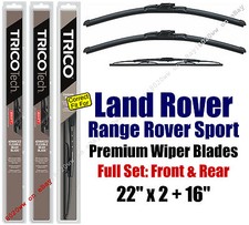 Wipers 3pk Front Rear fit 2006-2013 Land Rover Range Rover Sport 19220x2/30160