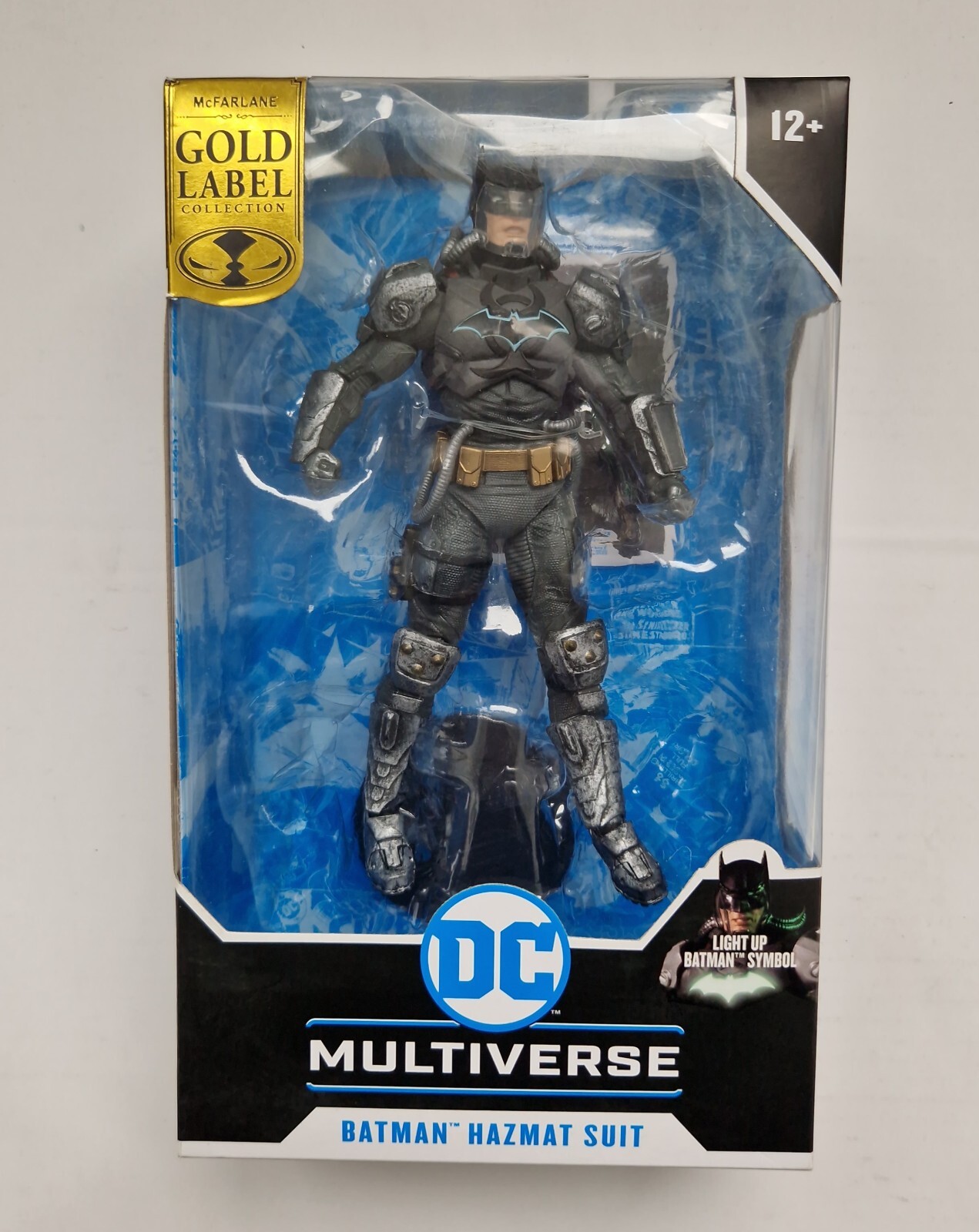 McFarlane Toys Gold Label DC Multiverse Batman Hazmat Suit 7"" Figure Damaged Box