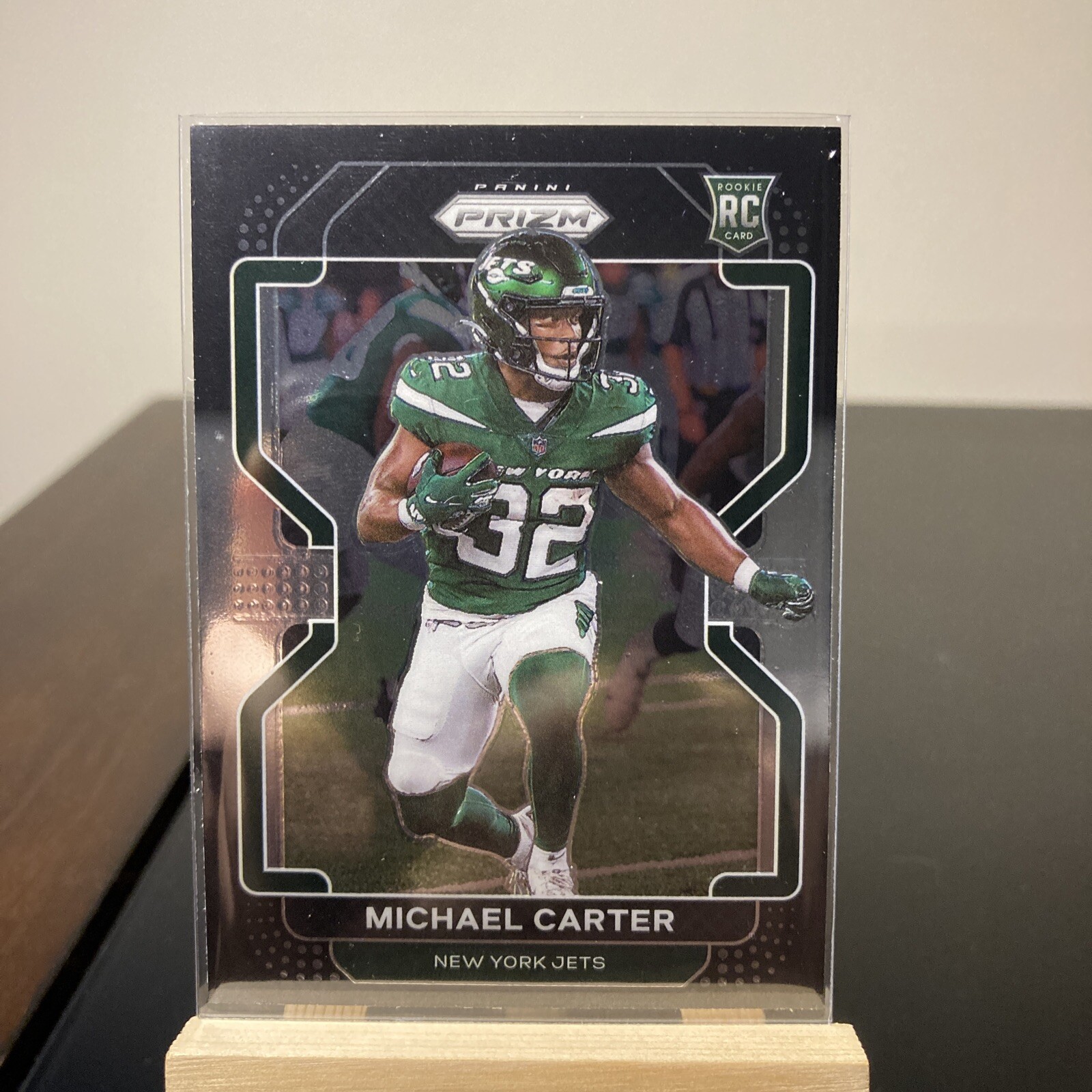 2021 Panini Chronicles Football Prizm Black Rookie Card Michael Carter RC PB-20