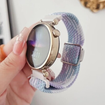 18mm Magnetic band for Huawei Watch GT4 41mm braided solo loop wristband strap