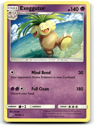 Exeggutor Rare LP [SM - Unified Minds - 74/236]
