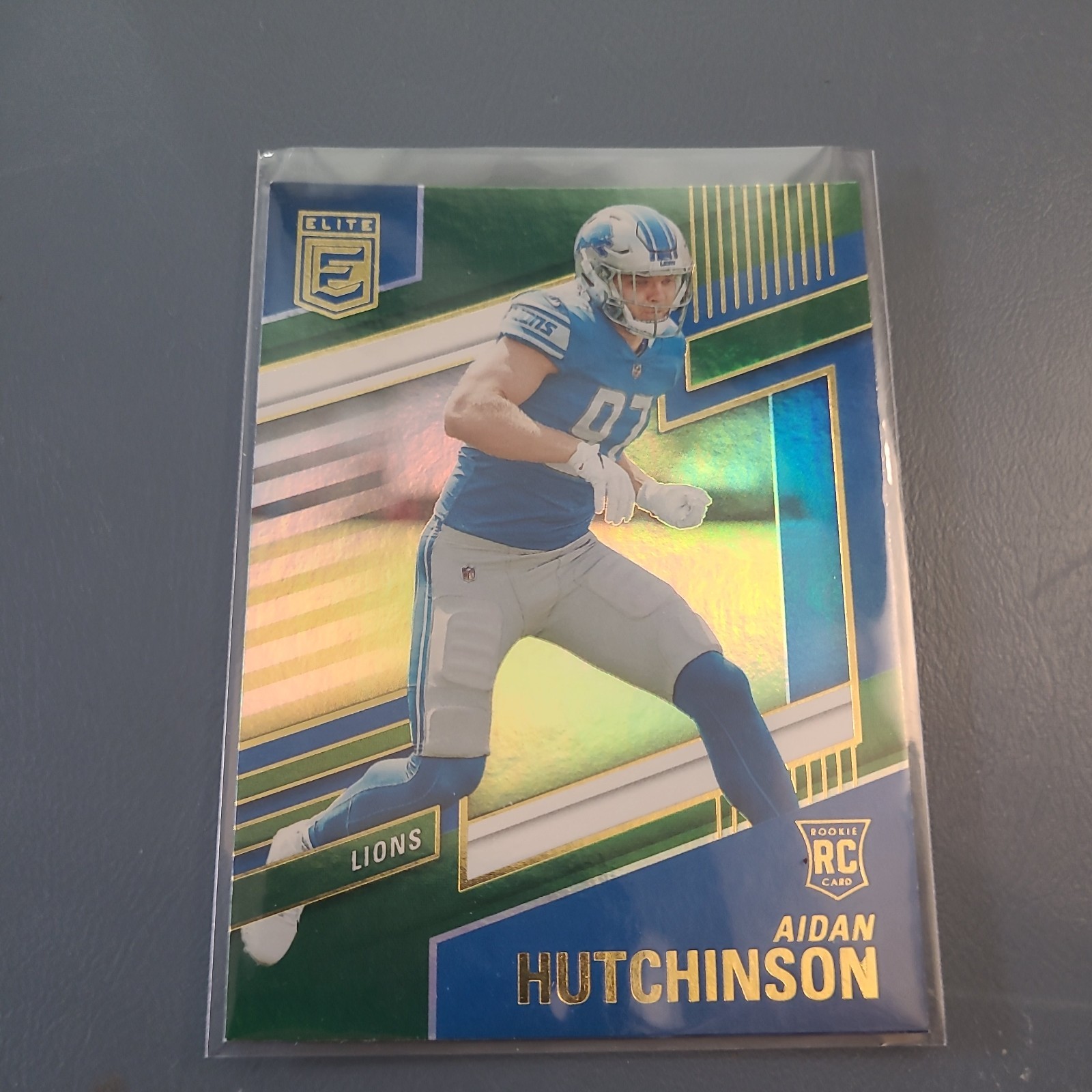 2022 Panini Donruss Elite - Rookies Aidan Hutchinson #136 Green (RC)- Lions
