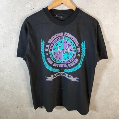 Vintage Hanes Beefy Alamodome 1993 San Antonio Texas T-Shirt Herren Medium schwarz