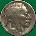 1920-D Buffalo Nickel Good G Coin, Scratch #39016