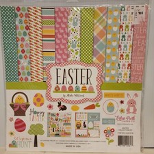 Echo Park EASTER Collection Kit 12"x12" EASTER Theme Sheets Stickers