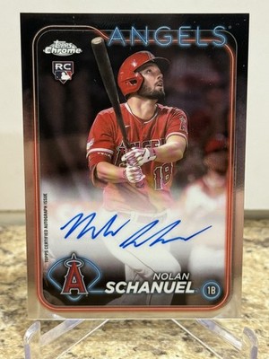 2024 Topps Chrome - Rookie Autographs Nolan Schanuel #RA-NS - Angels