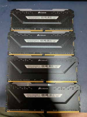 #ad #ad Corsair Vengeance RGB Pro DDR4 64GB RAM 4x16GB CMW64GX4M4A2666C16 $279.99