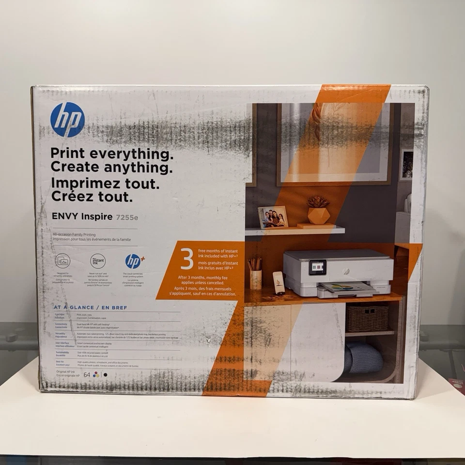 HP Envy Inspire 7255e All-in-One Printer NEW Factory Sealed - Image 4 of 4