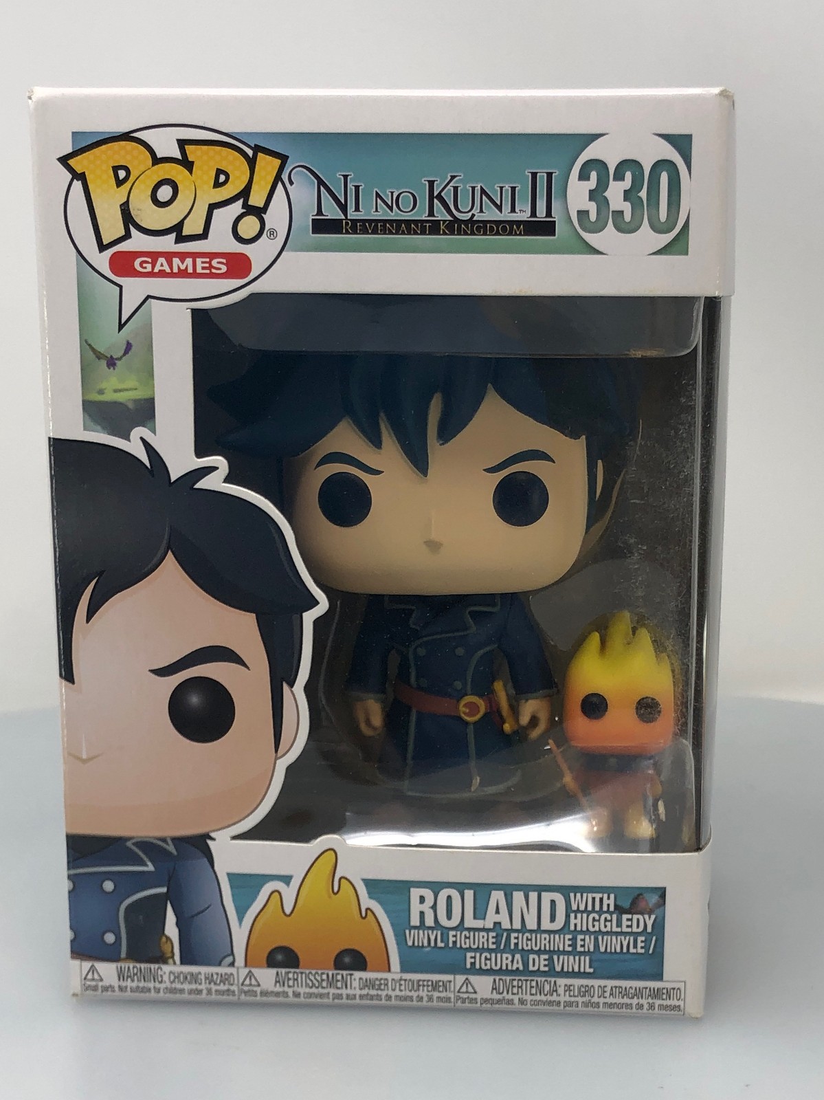 Funko Pop! Games Ni No Kuni Ii Roland With Higgledy #330 Vinyl Figure Damaged