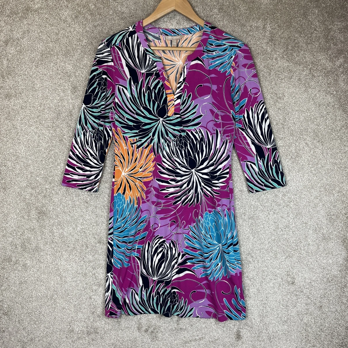 Robe Imprimée Rose Banana Republic - Taille M (équivalent 4-6) - Occasion Très Bon état