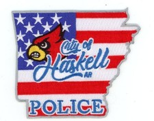 ARKANSAS AR HASKELL POLICE NICE STATE SHAPED SHOULDER PATCH SHERIFF