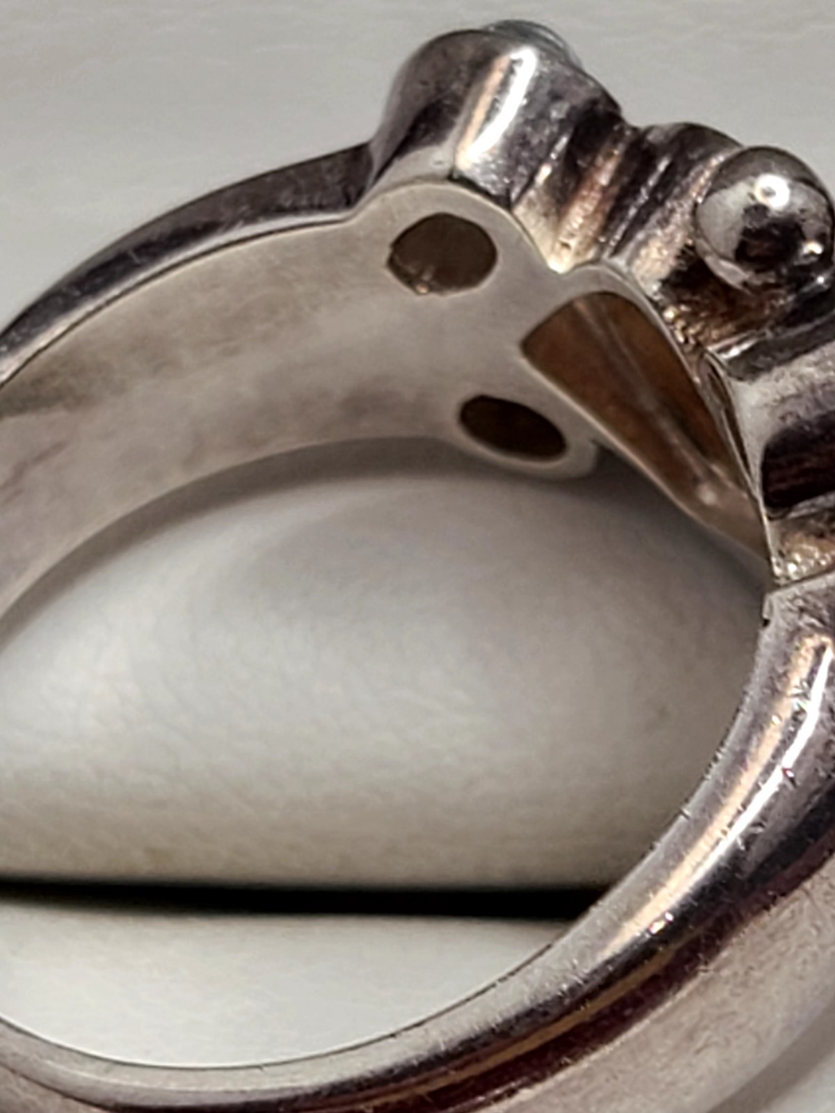 925 Sterling Silver Assorted Stones Ring Size 8.25 - image 7