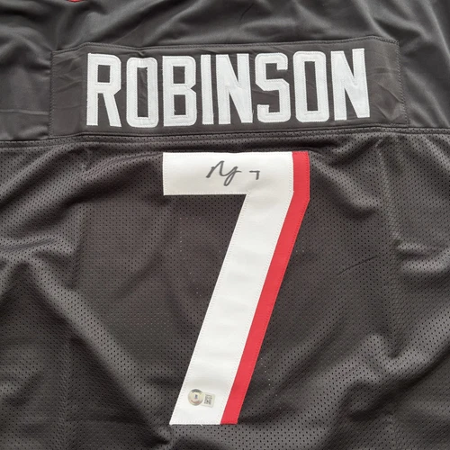 Bijan Robinson Signed Autographed Custom Jersey Beckett Certified Falcons - Picture 1 of 7