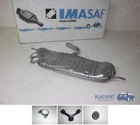 Imasaf ESD Auspuff Endtopf für VW Touran 1.9 TDI/2.0 Tdi, EndschalldäMpfer
