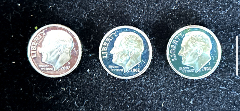 2002-S USA 🇺🇸 ROOSEVELT DIMES , CAMEO PROOFS , ALMOST AU , ABSOLUTELY BEAUTIES