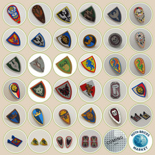 LEGO® Castle / Ritter - Schilder und Fahnen zur Auswahl