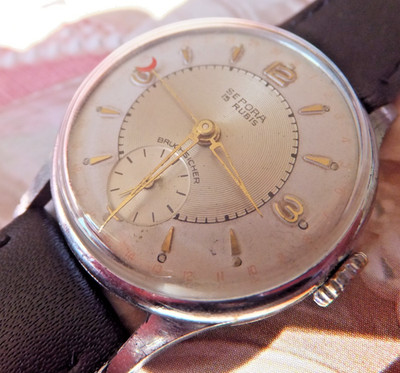 Sepora Pointer Date German Made 50er Jahre Handaufzug Uhr
