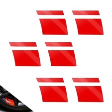 6PCS Car Wheel Stickers, Reflective Car Decals for 18-21 Inch Wheels, Red
