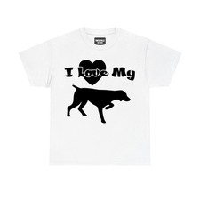 I Love My German Shorthaired Pointer Silhouette T-Shirt