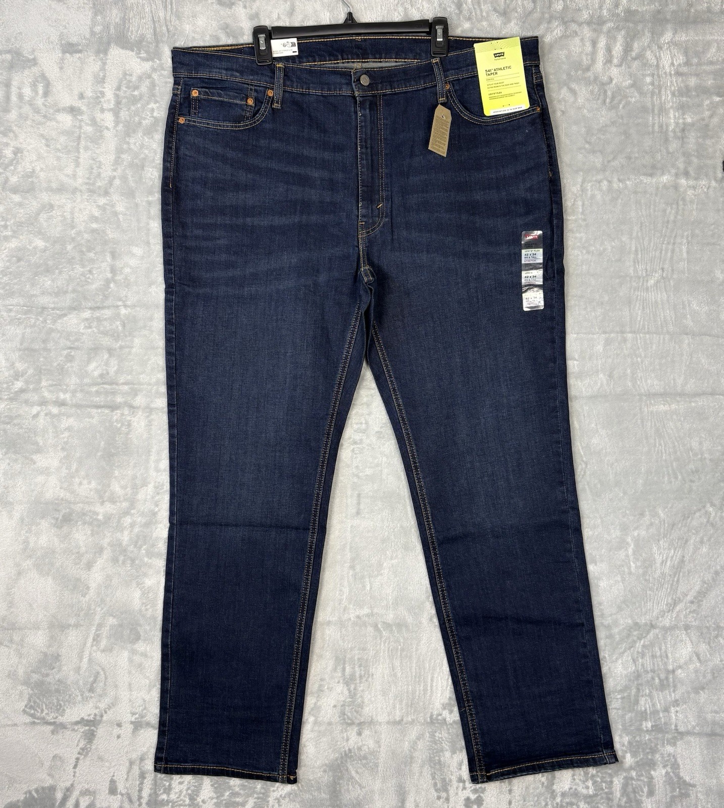 &rsquo;s Levi's 541 Athletic Taper Jeans Flex Stretch Men's 42x34 Dark Wash Nwt