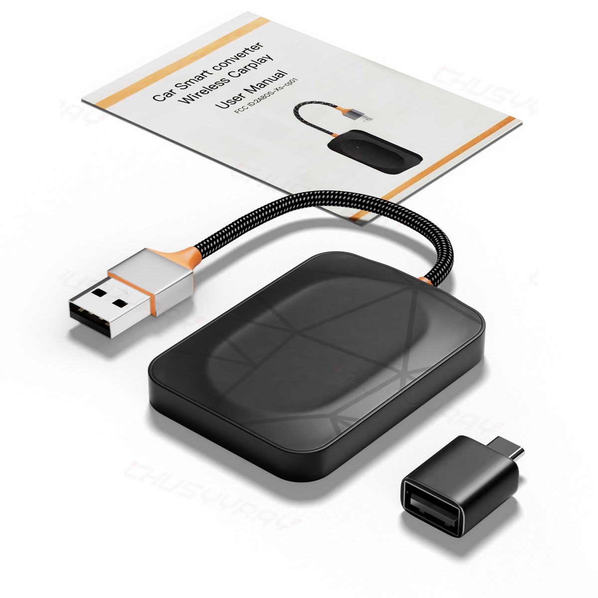Yofab Adattatore CarPlay Wireless Per BMW Serie 1 – 2 In 1 CarPlay E Android Auto, Plug & Play Per 118i 120i 125i M135i XDrive, Dongle USB Senza Cavi