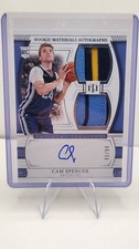 Cam Spencer 2024-25 Panini National Treasures Rookie Dual Patch Auto 77/99 RC