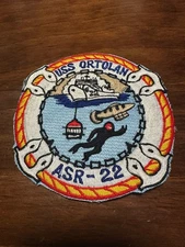 Vintage US Navy USS Ortolan Submarine Rescue Salvage Ship Patch